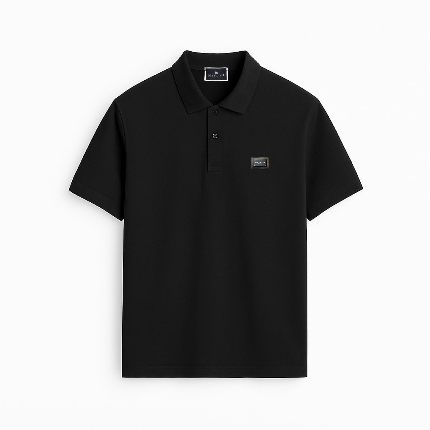POLO BLACK CON PLACA