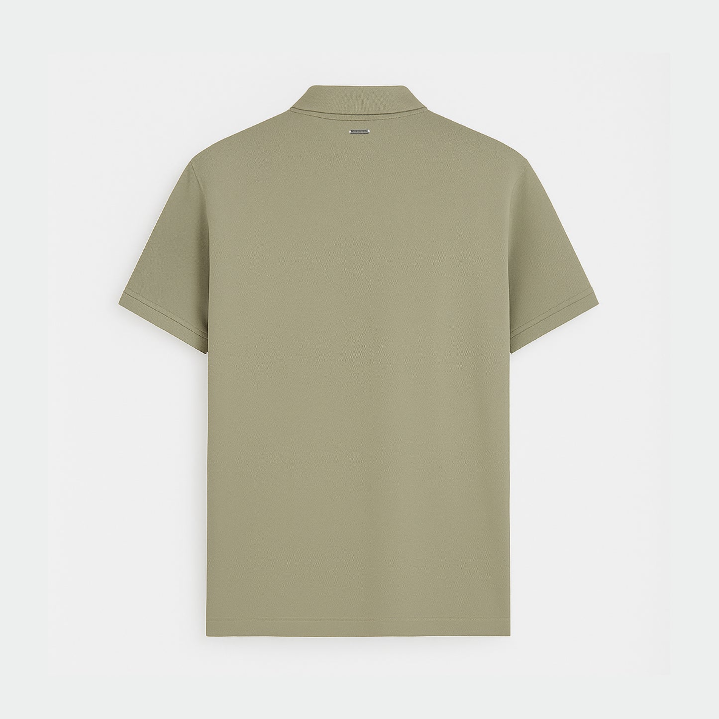 POLO GREEN GREY CON PLACA