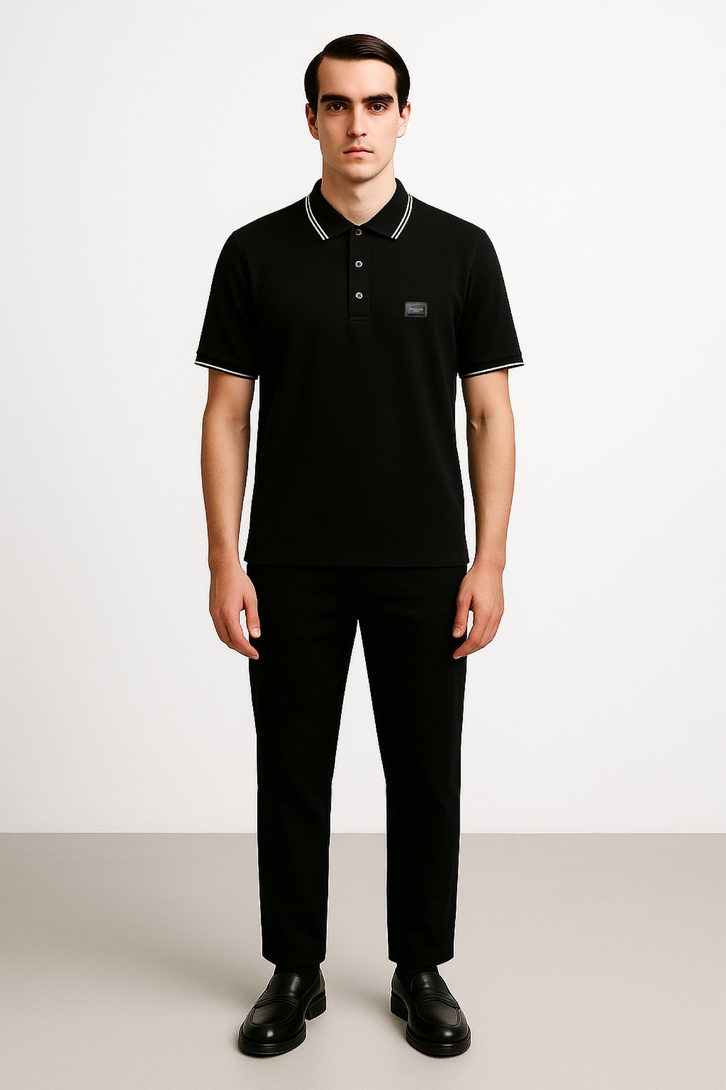 POLO BLACK BASIC CON PLACA