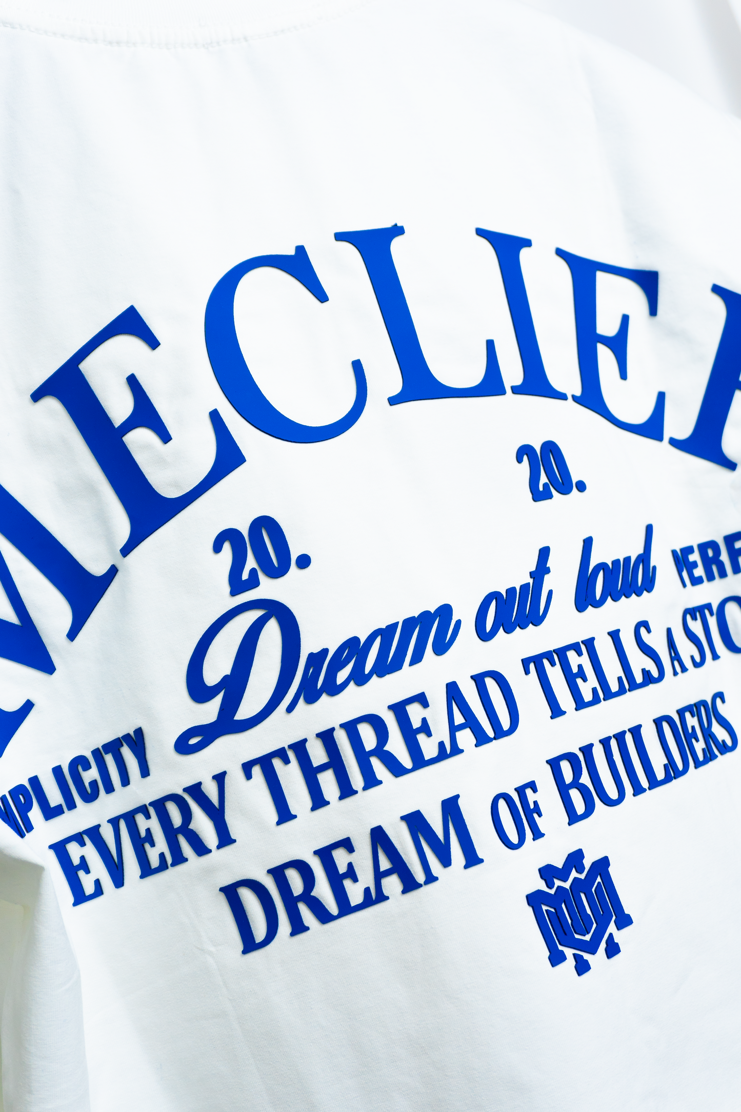 CAMISETA MECLIER BLANCA AZUL DREAMS