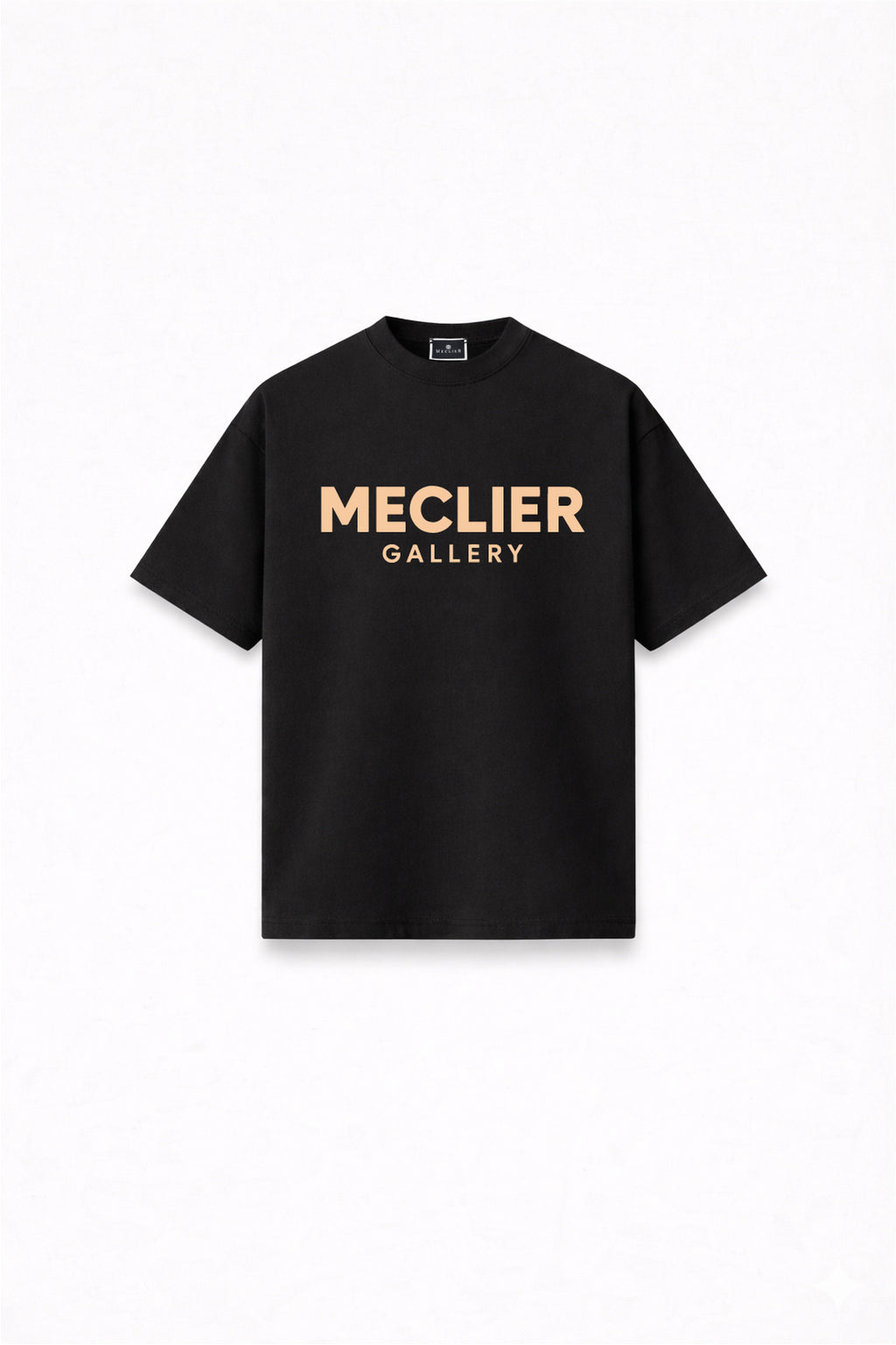 CAMISETA MECLIER OVERSIZE MONOCHROME BLACK/BEIGE
