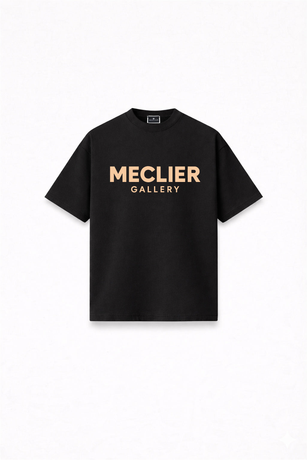 CAMISETA MECLIER OVERSIZE MONOCHROME BLACK/BEIGE