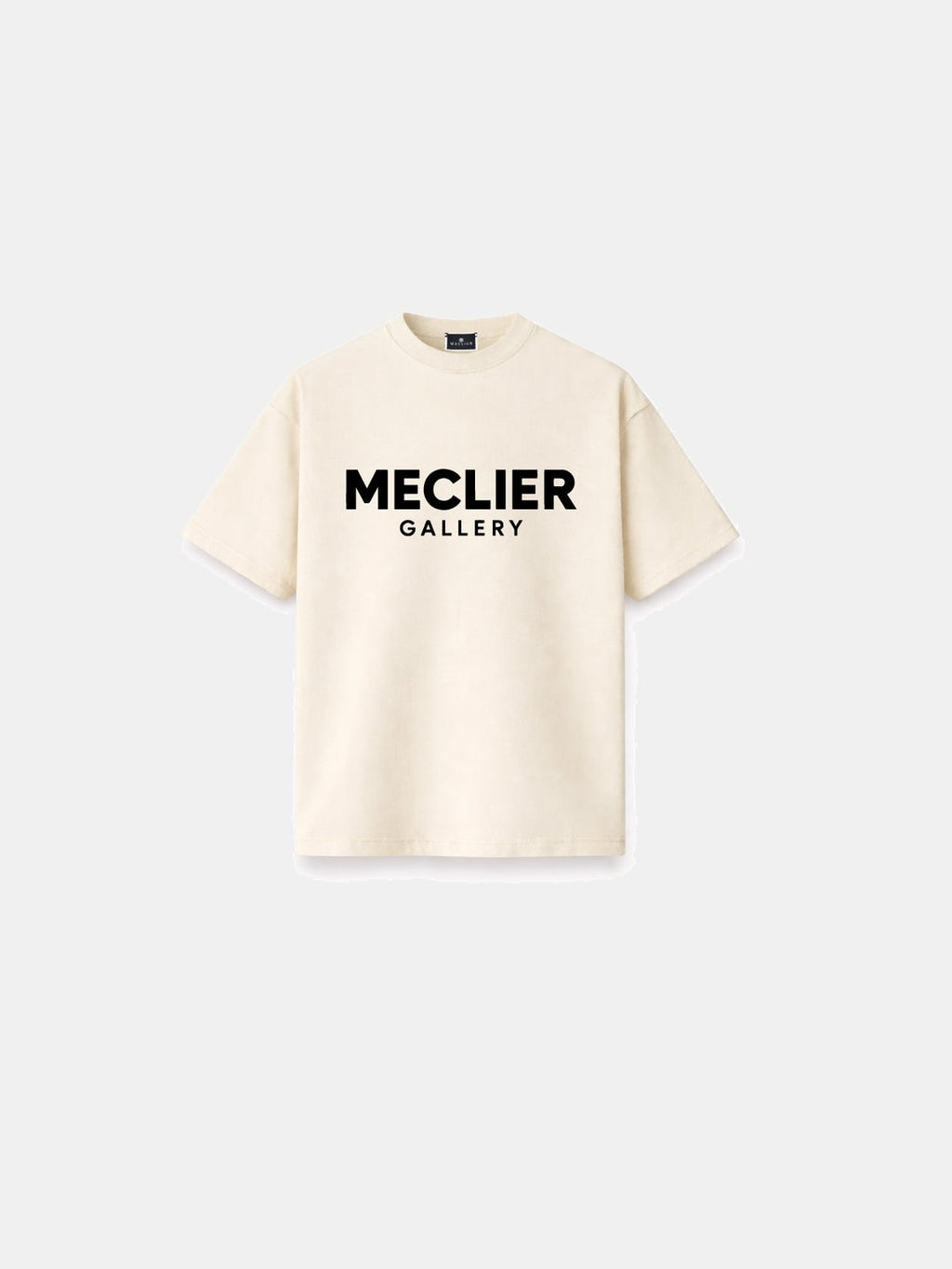 CAMISETA MECLIER OVERSIZE MONOCHROME CREAM/BLACK