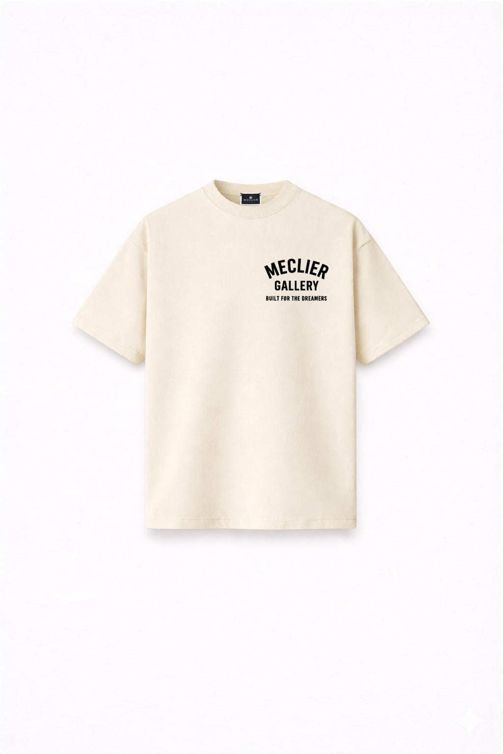 CAMISETA MECLIER OVERSIZE GALLERY DREAMERS BEIGE/BLACK