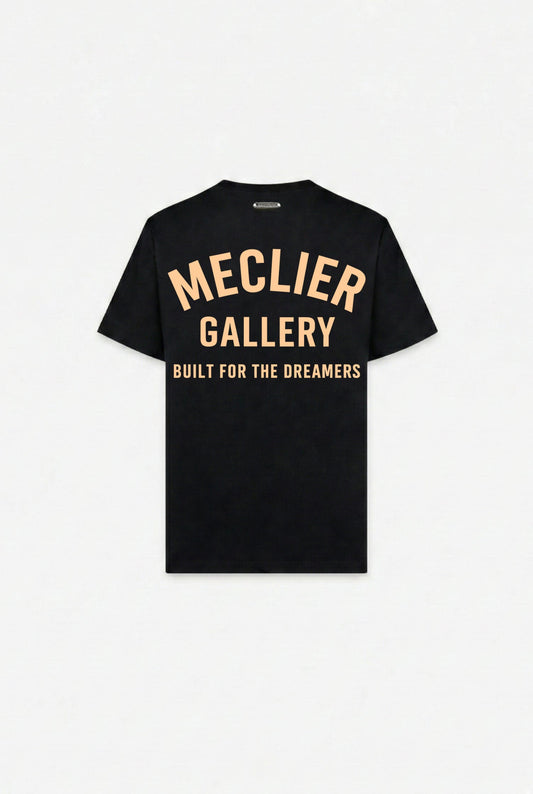 Camiseta Negra-beige built for the dreamers