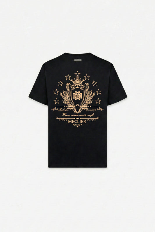 Camiseta Meclier Podium Negra Beige