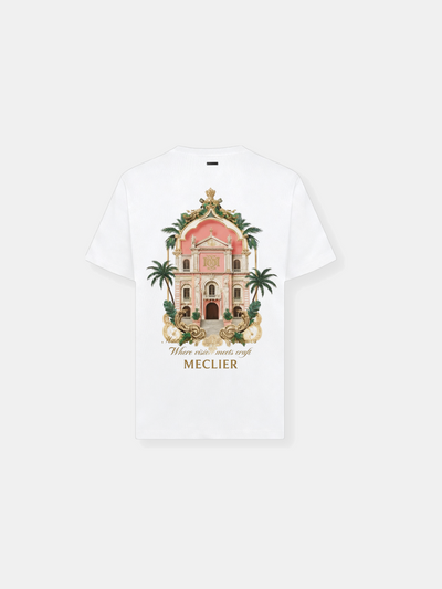 CAMISETA MECLIER GALLERY PALAZZO WHITE/BLACK