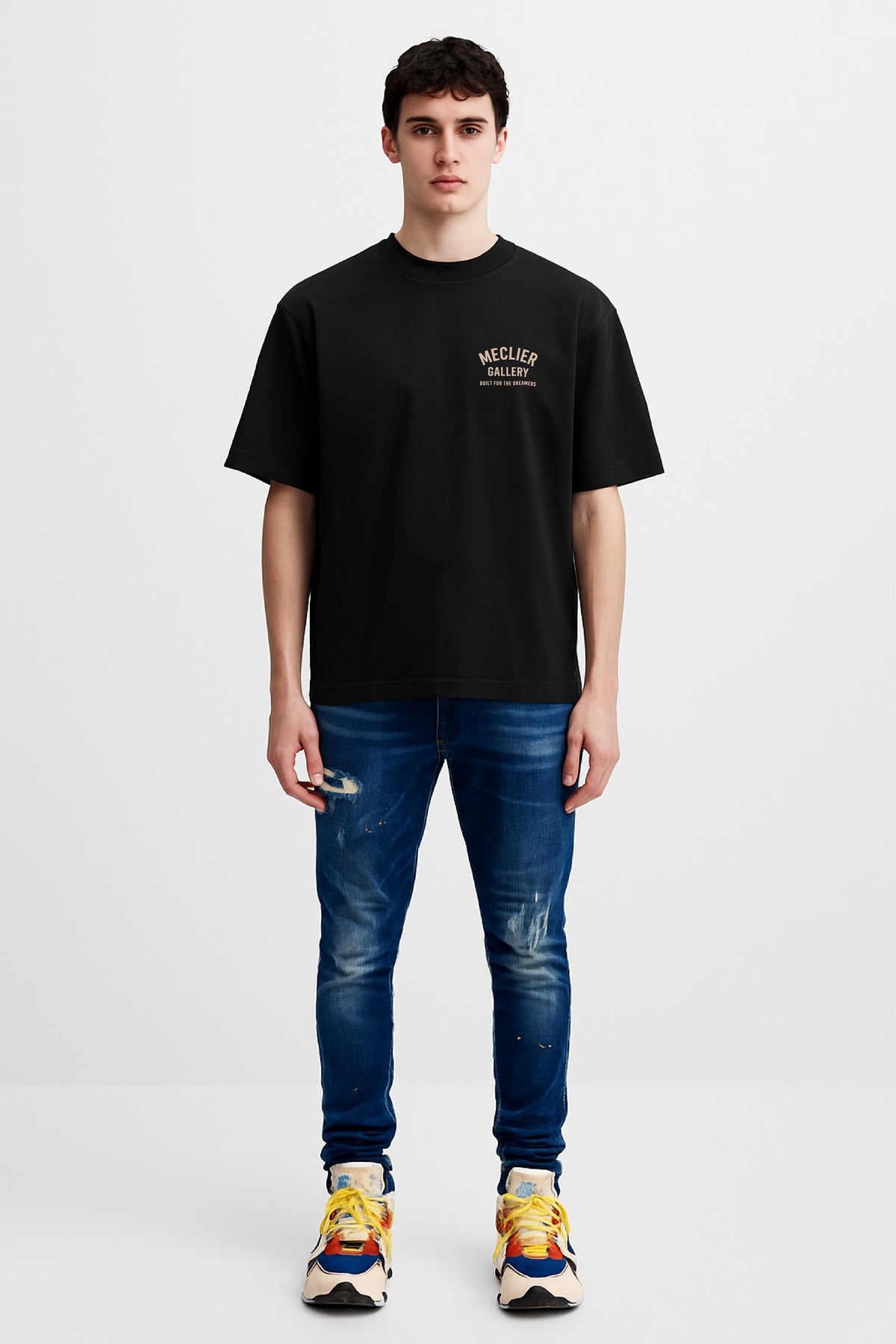 CAMISETA MECLIER GALLERY DREAMERS BLACK/BEIGE