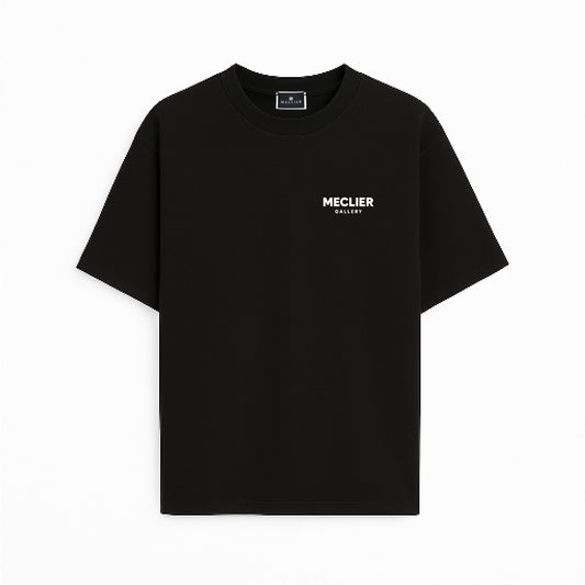 CAMISETA NEGRA MECLIER GALLERY LOGOTIPO