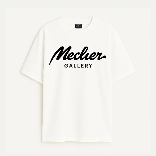 CAMISETA BLANCA MECLIER GALLERY CON LOGOTIPO