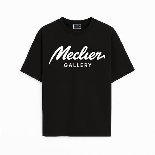 CAMISETA NEGRA MECLIER GALLERY CON LOGOTIPO