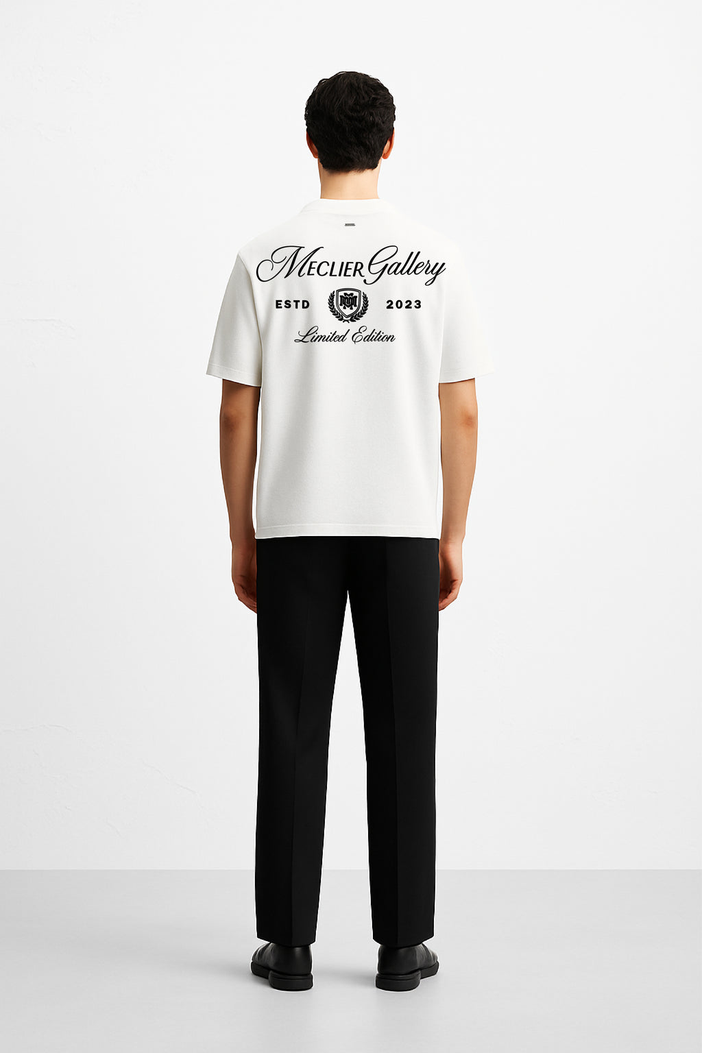 CAMISETA MECLIER GALLERY WHITE/BLACK