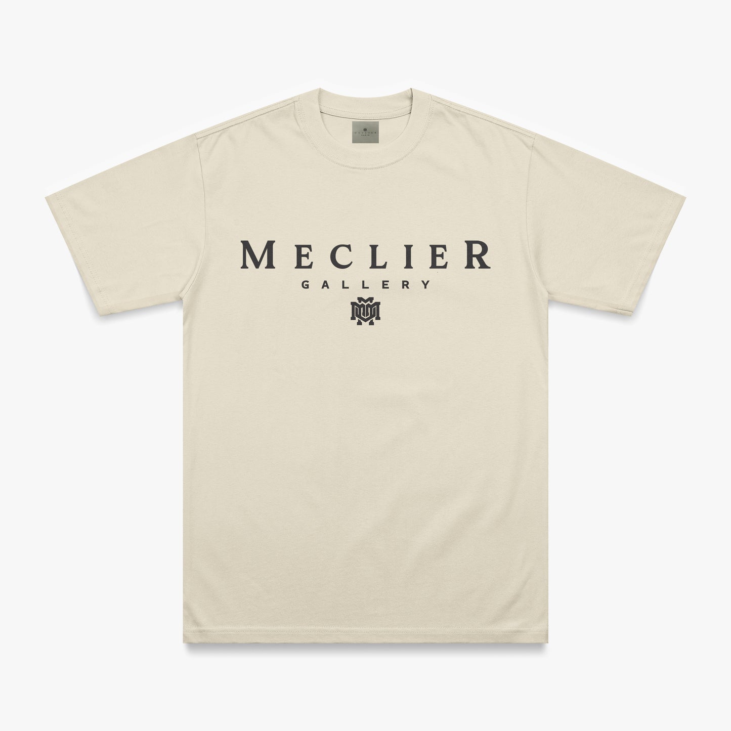 CAMISETA MECLIER GALLERY BEIGE/NEGRO