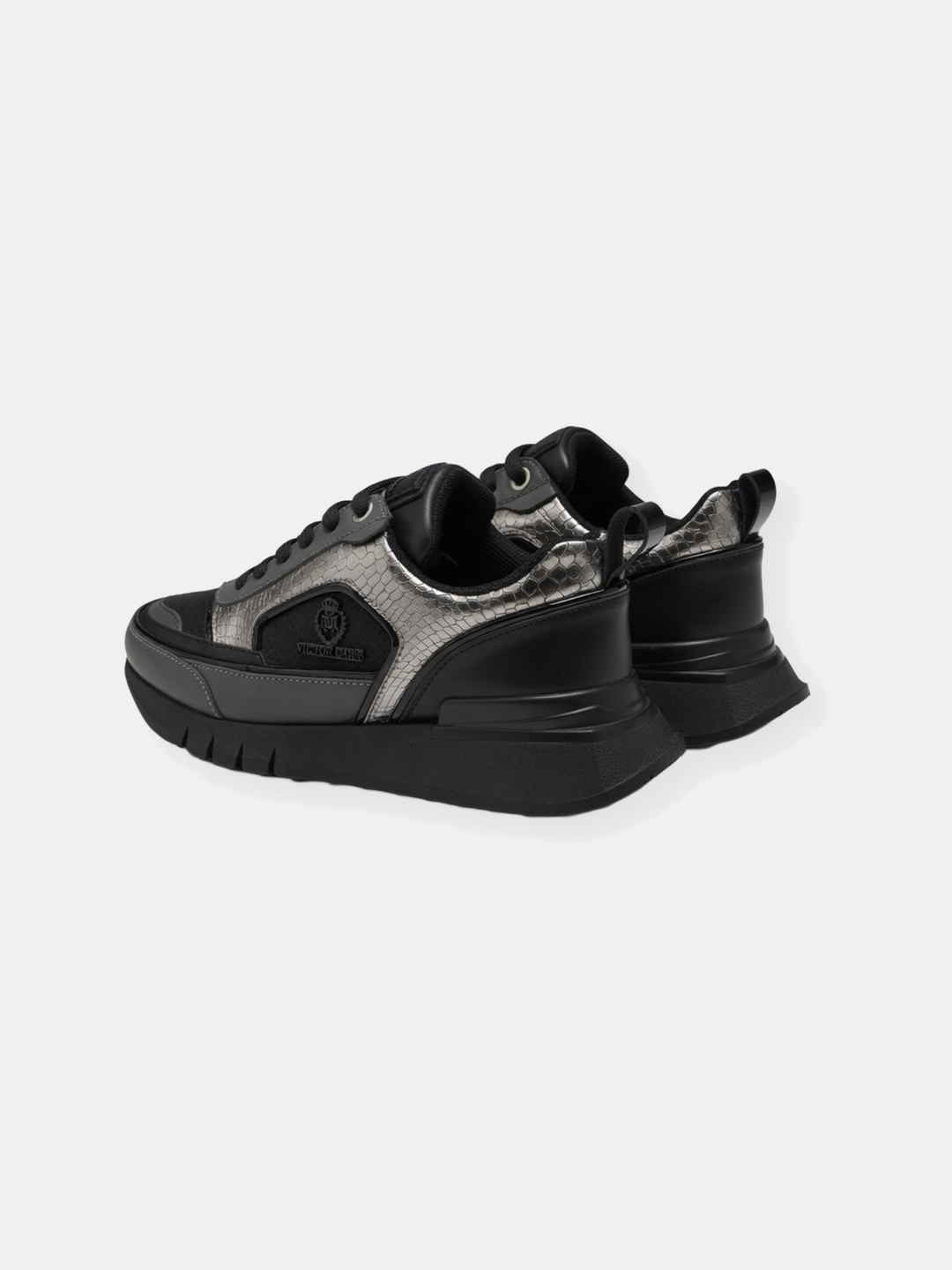 ZAPATO MECLIER TITANIUM NEGRO PLATA