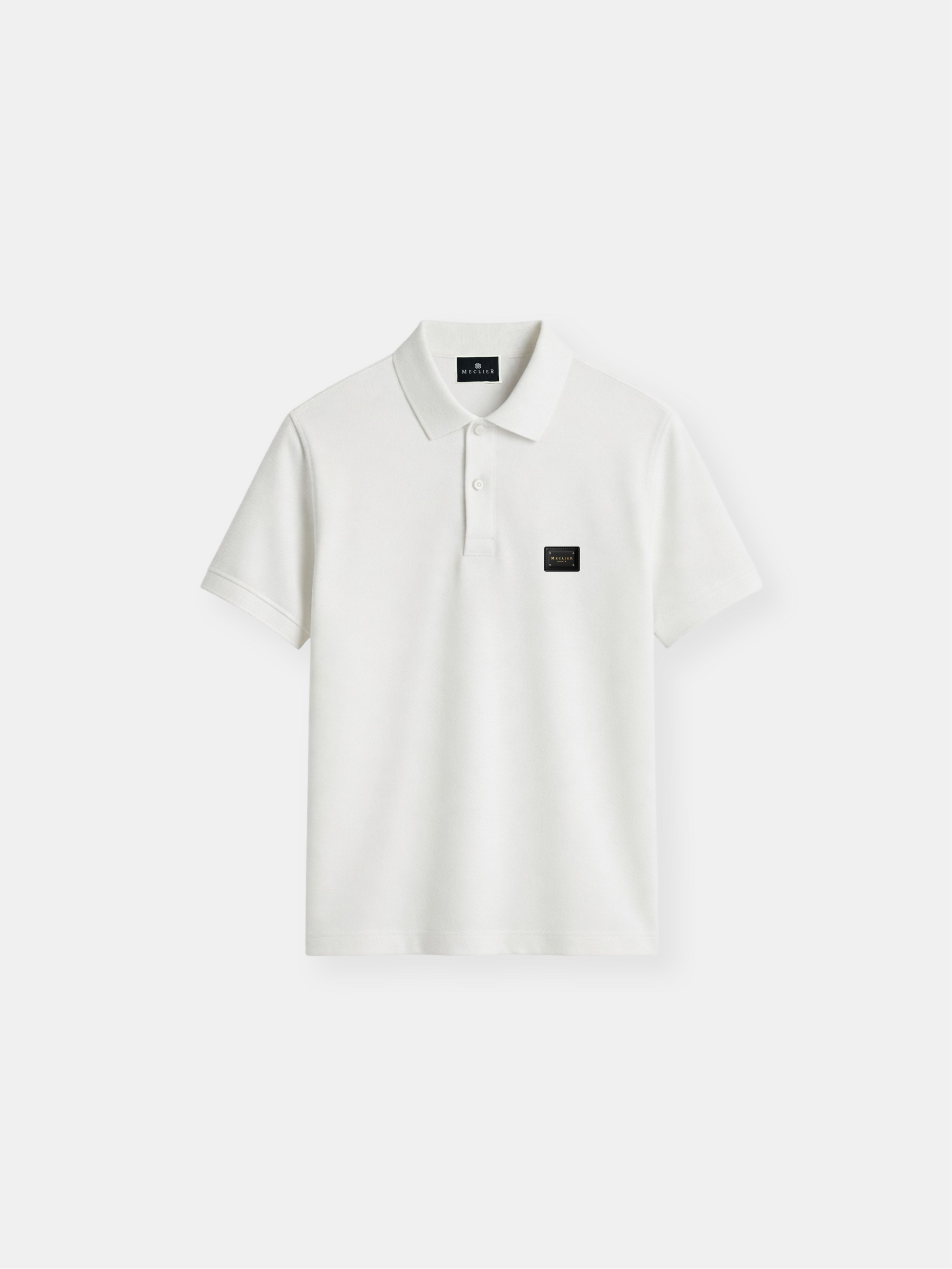 POLO WHITE CON PLACA