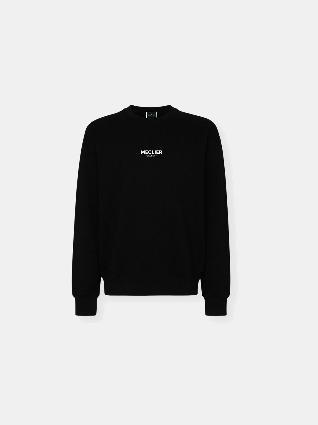 SWEATER MECLIER BADGE BLACK/WHITE