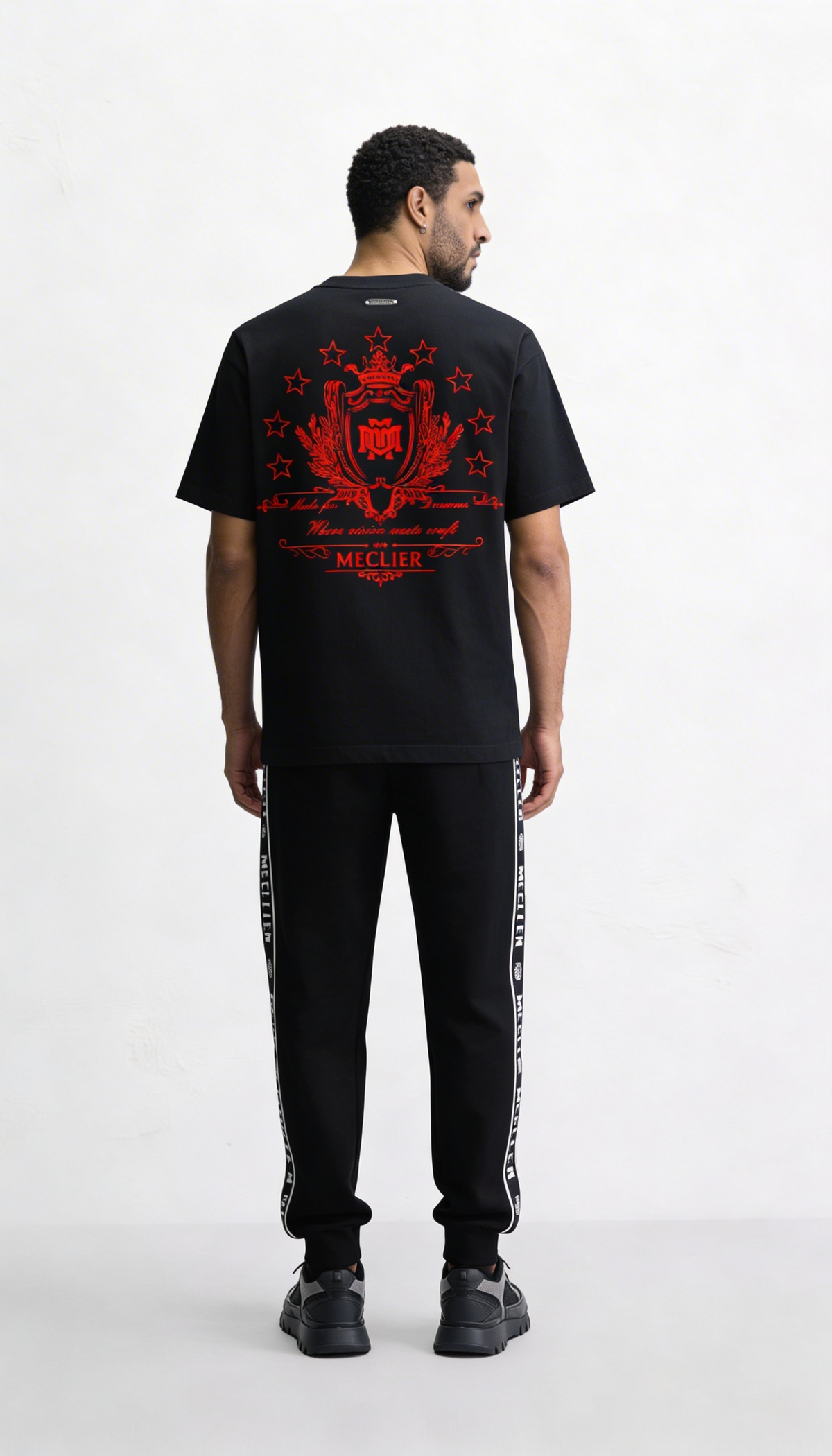 CAMISETA MECLIER GALLERY PODIUM BLACK/RED