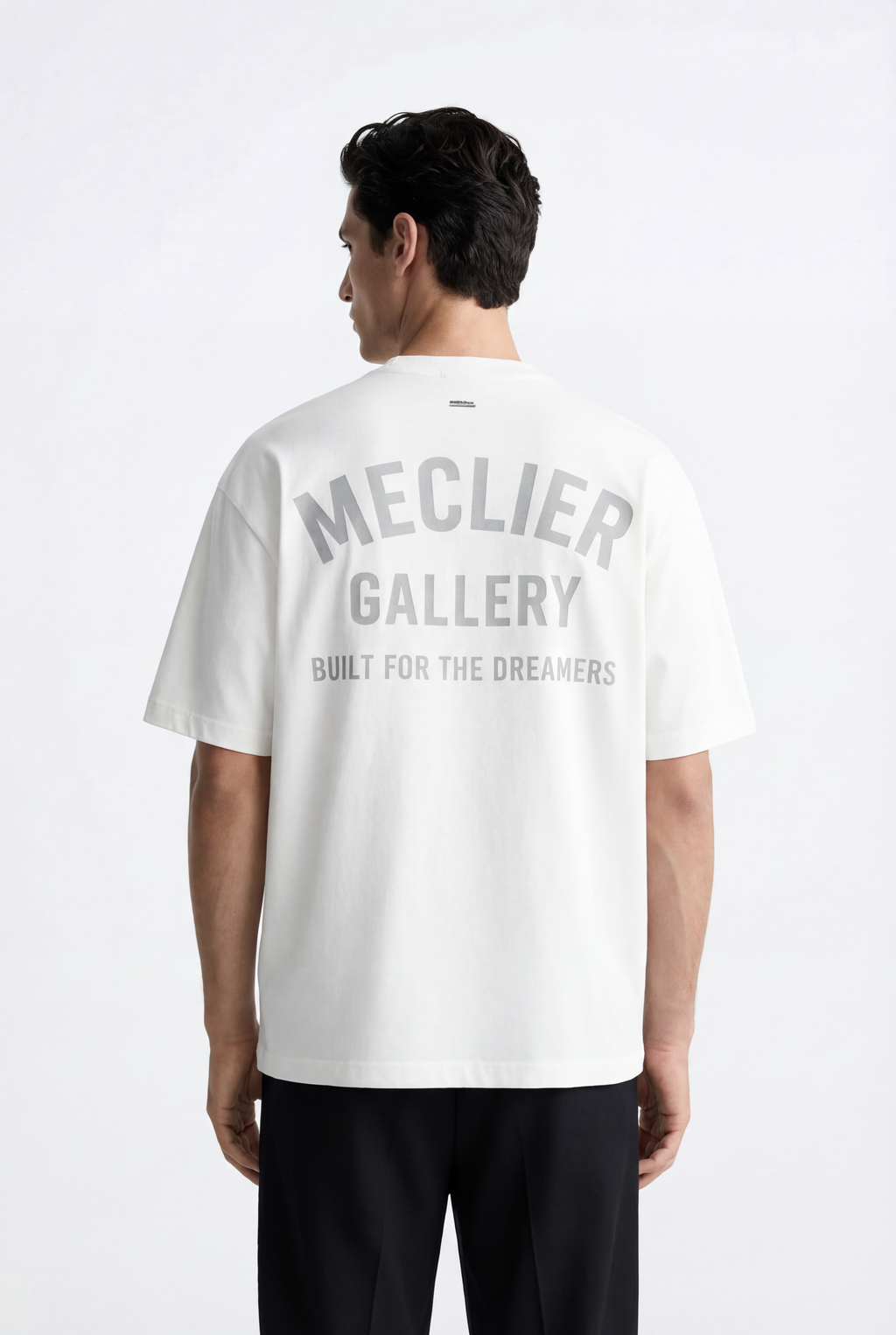 CAMISETA MECLIER OVERSIZE GALLERY DREAMERS WHITE/GREY