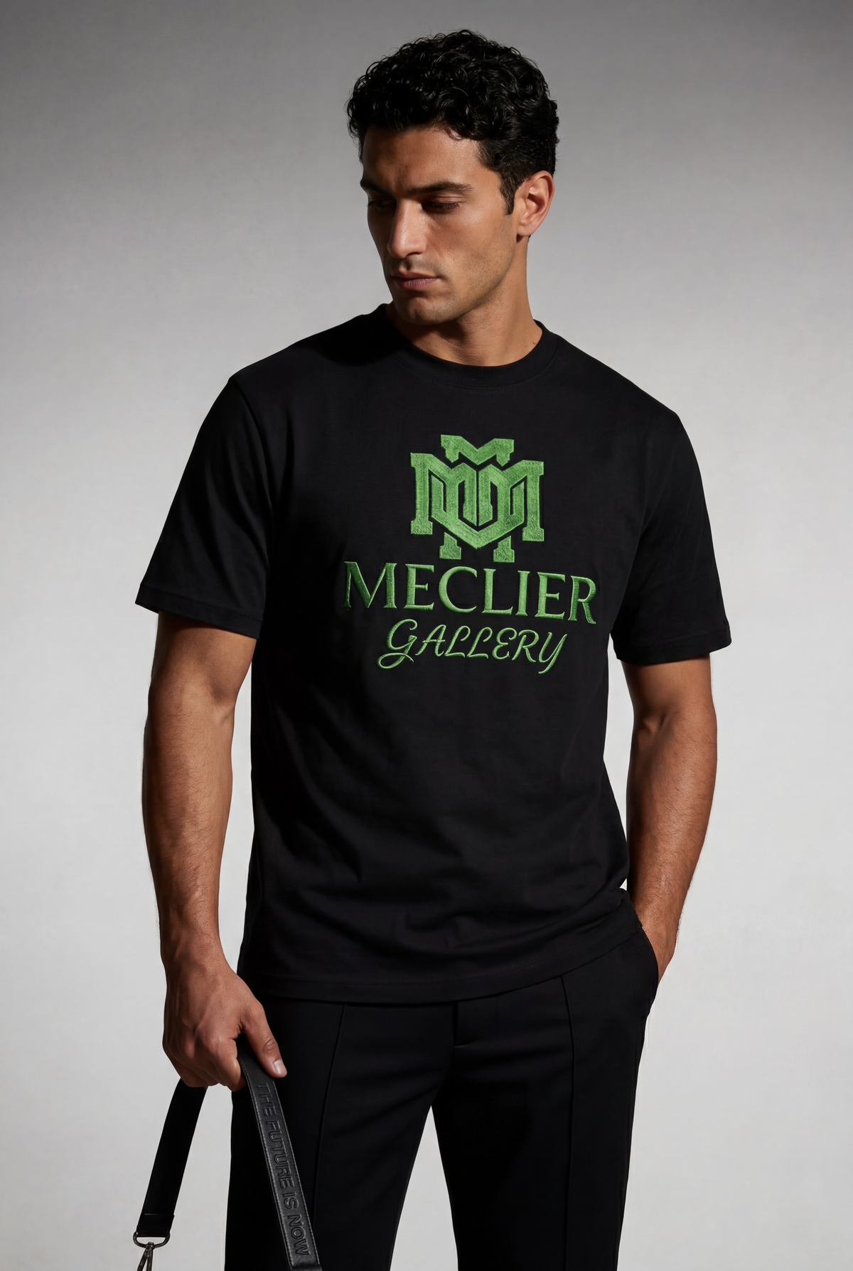 CAMISETA MECLIER GALLERY EMERALD BLACK