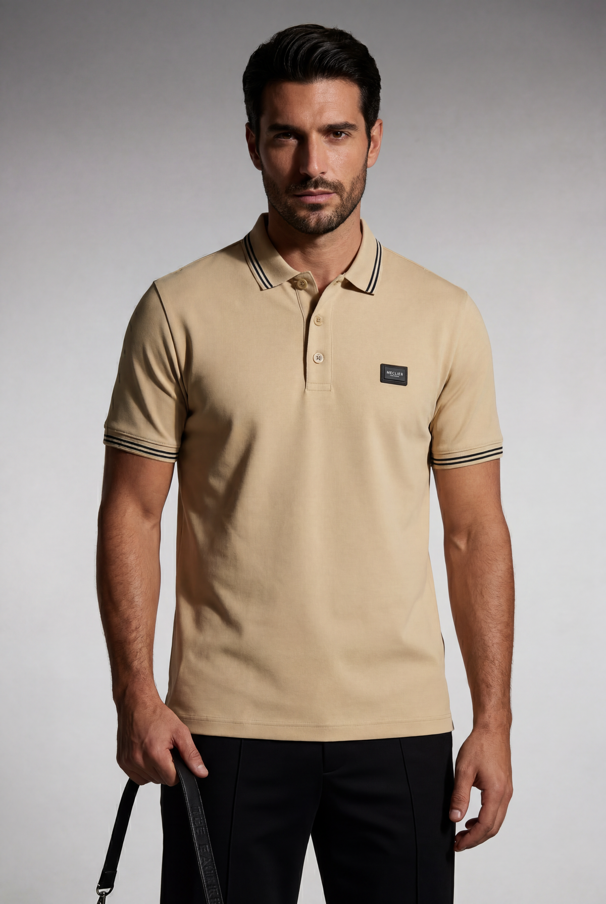 POLO MECLIER PLACA BEIGE