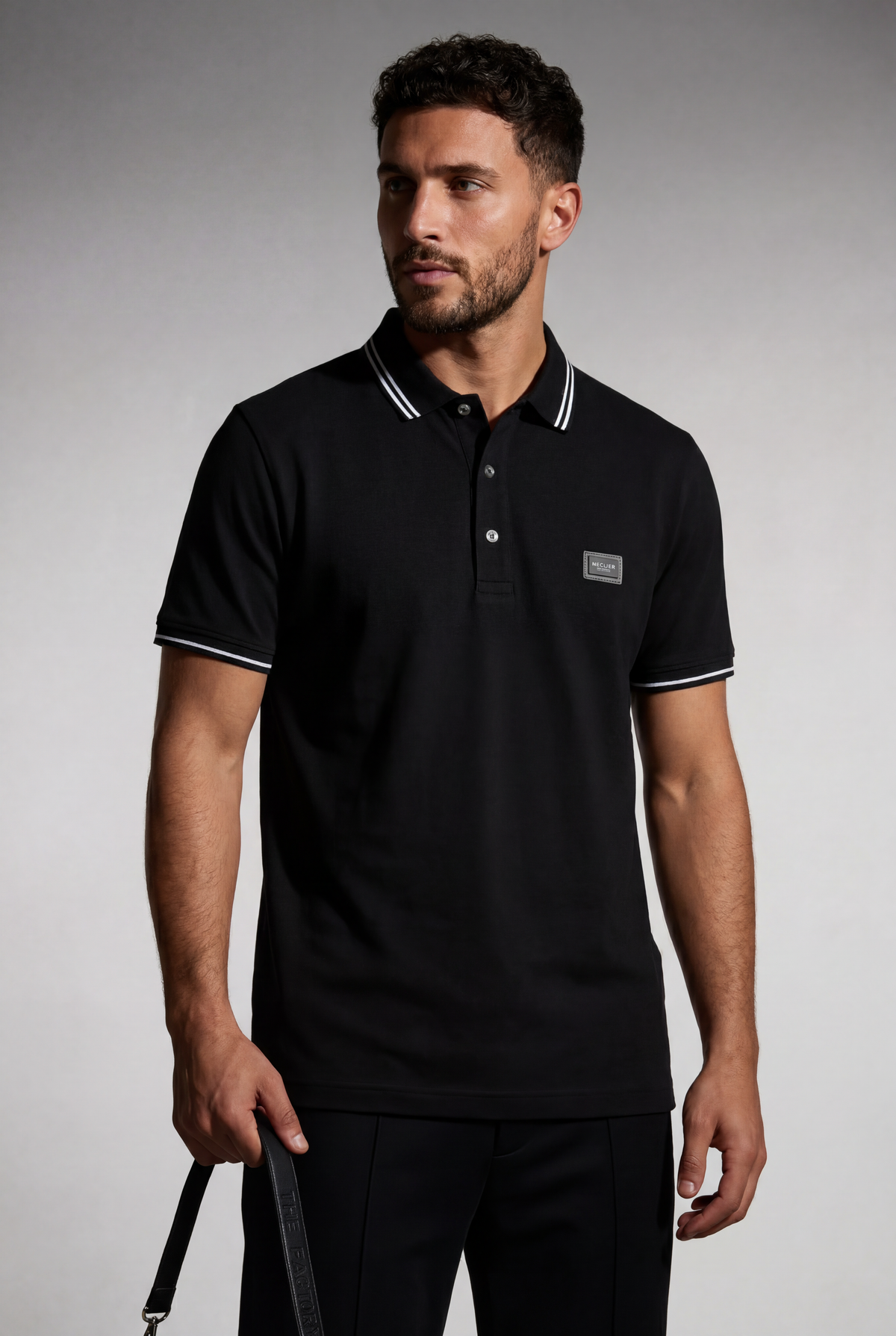 POLO MECLIER PLACA BLACK