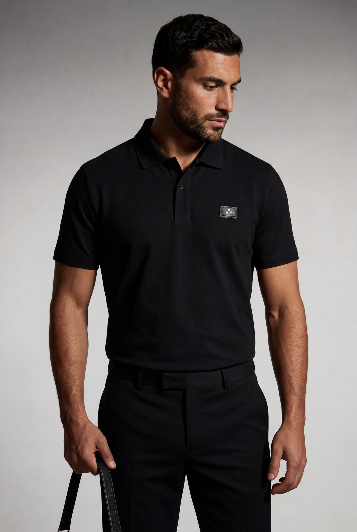 POLO MECLIER CLASSIC PLACA BLACK