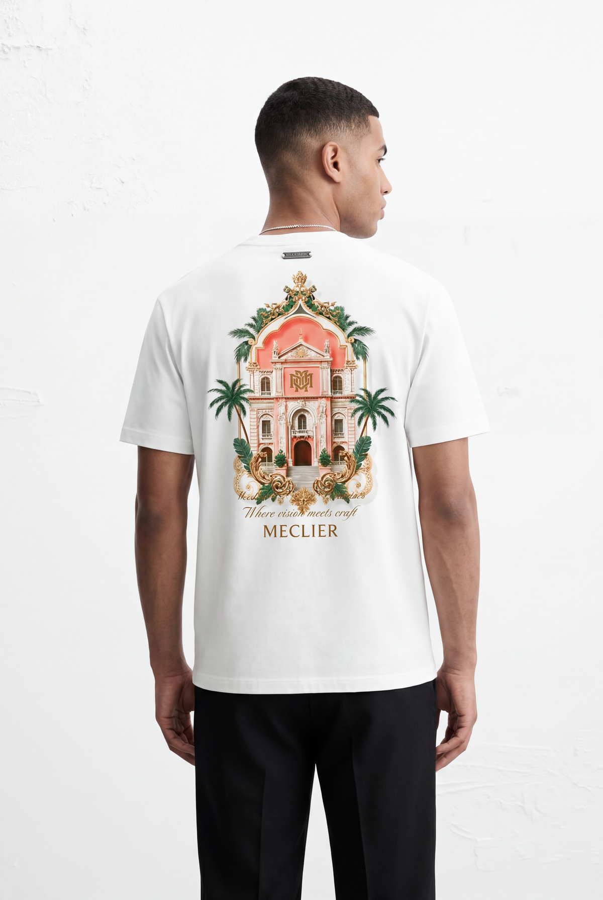 CAMISETA MECLIER GALLERY PALAZZO WHITE/BLACK