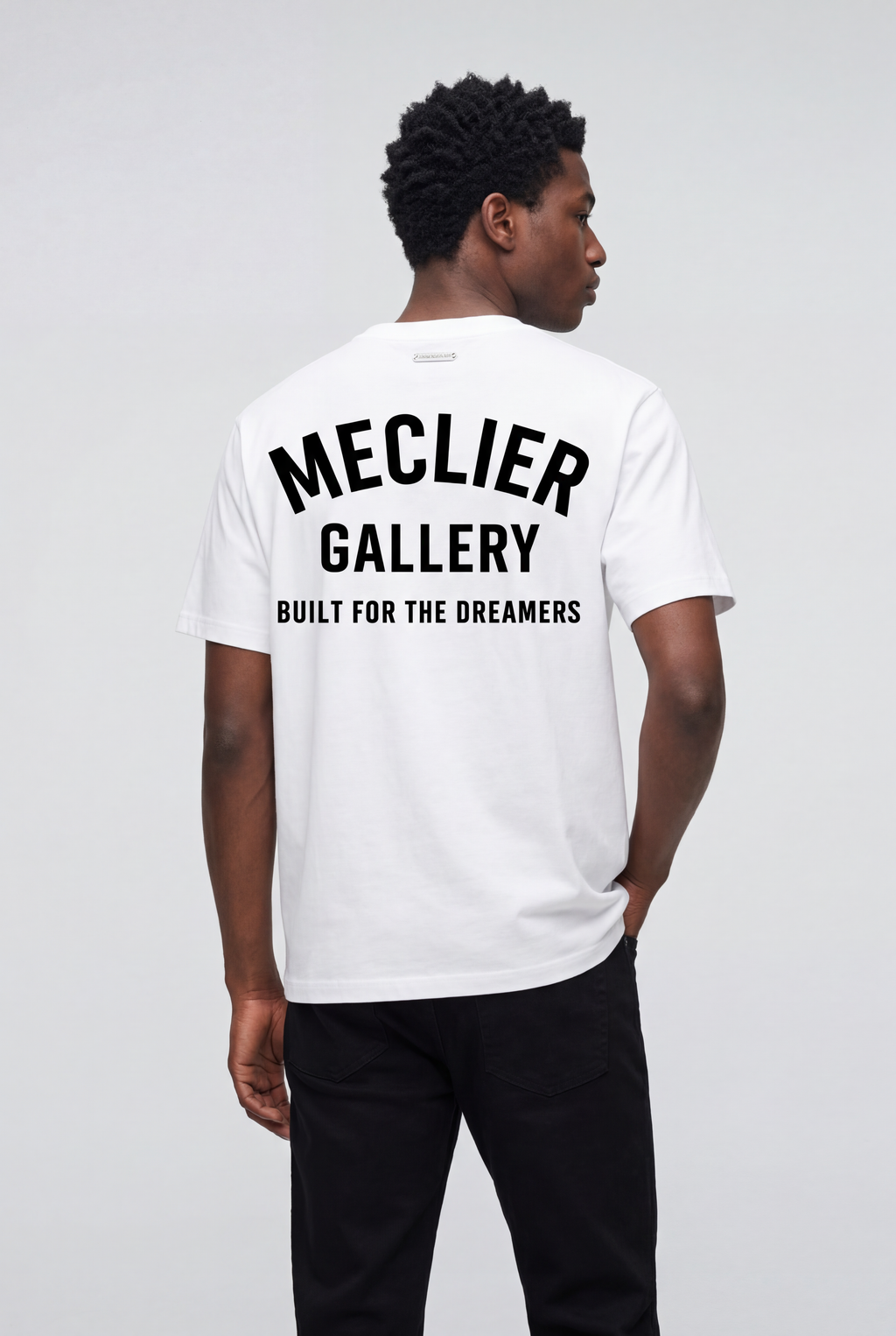 CAMISETA MECLIER GALLERY DREAMERS WHITE/BLACK