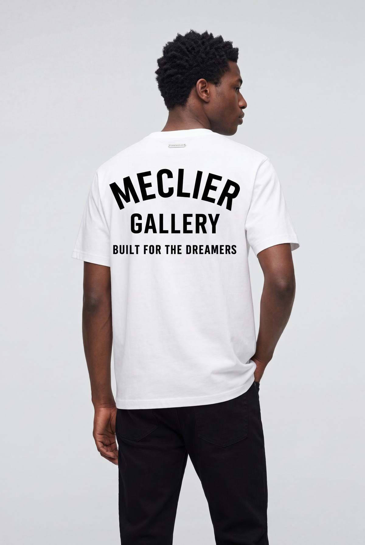 CAMISETA MECLIER GALLERY DREAMERS WHITE/BLACK