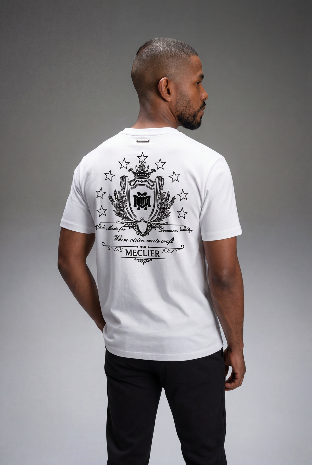 CAMISETA MECLIER GALLERY PODIUM WHITE/BLACK