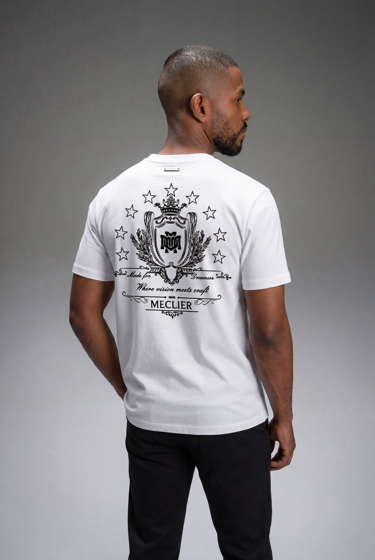 CAMISETA MECLIER GALLERY PODIUM WHITE/BLACK
