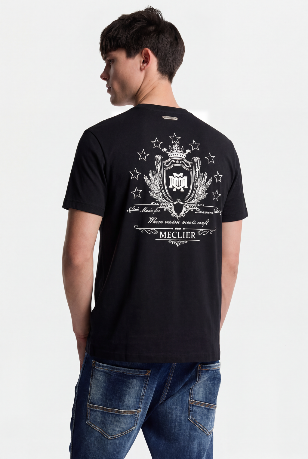 CAMISETA MECLIER GALLERY PODIUM BLACK/WHITE