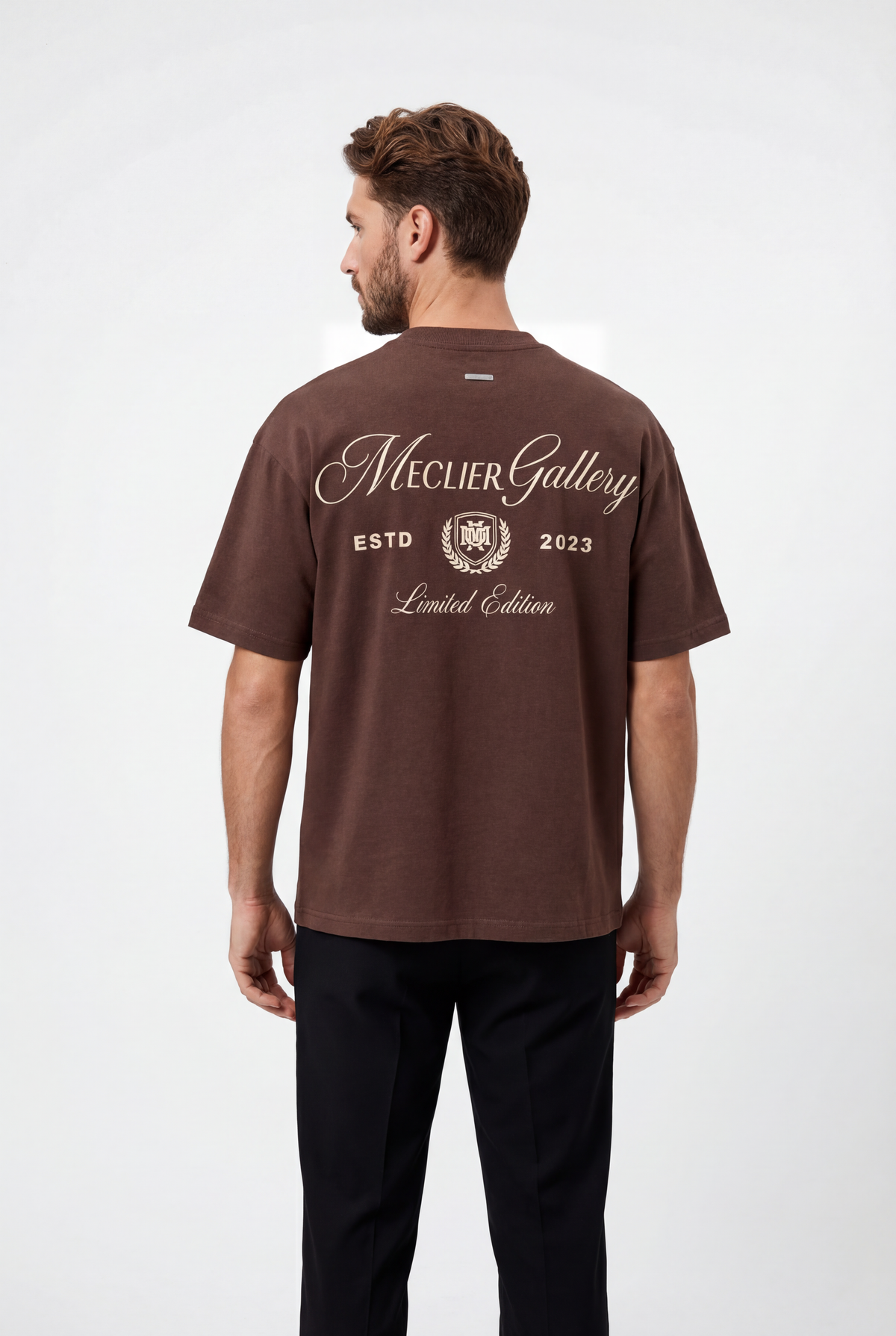CAMISETA MECLIER OVERSIZE GALLERY BROWN/BEIGE