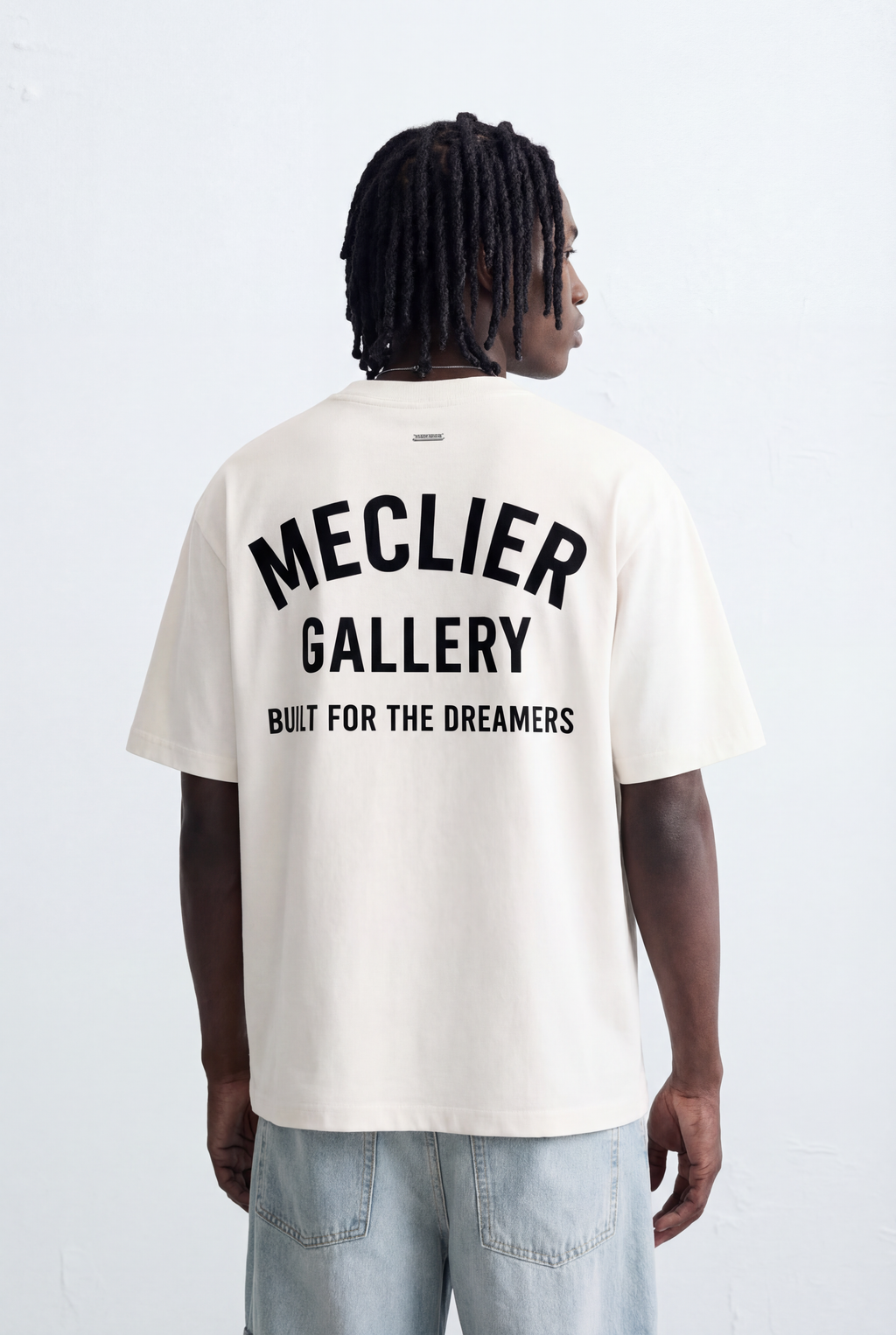 CAMISETA MECLIER OVERSIZE GALLERY DREAMERS BEIGE/BLACK