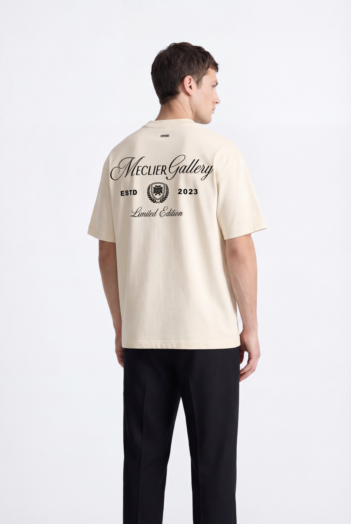 CAMISETA MECLIER OVERSIZE GALLERY WHITE/BLACK