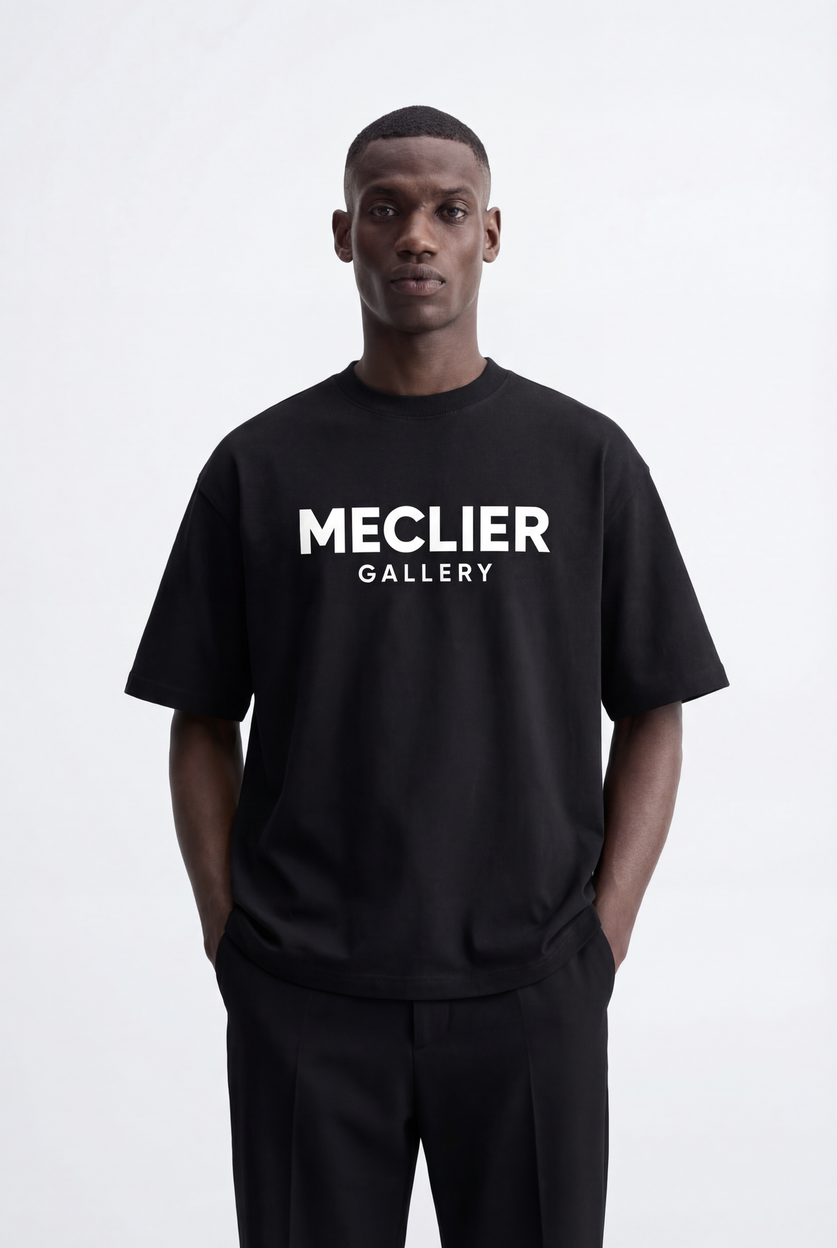 CAMISETA MECLIER OVERSIZE MONOCHROME BLACK/WHITE