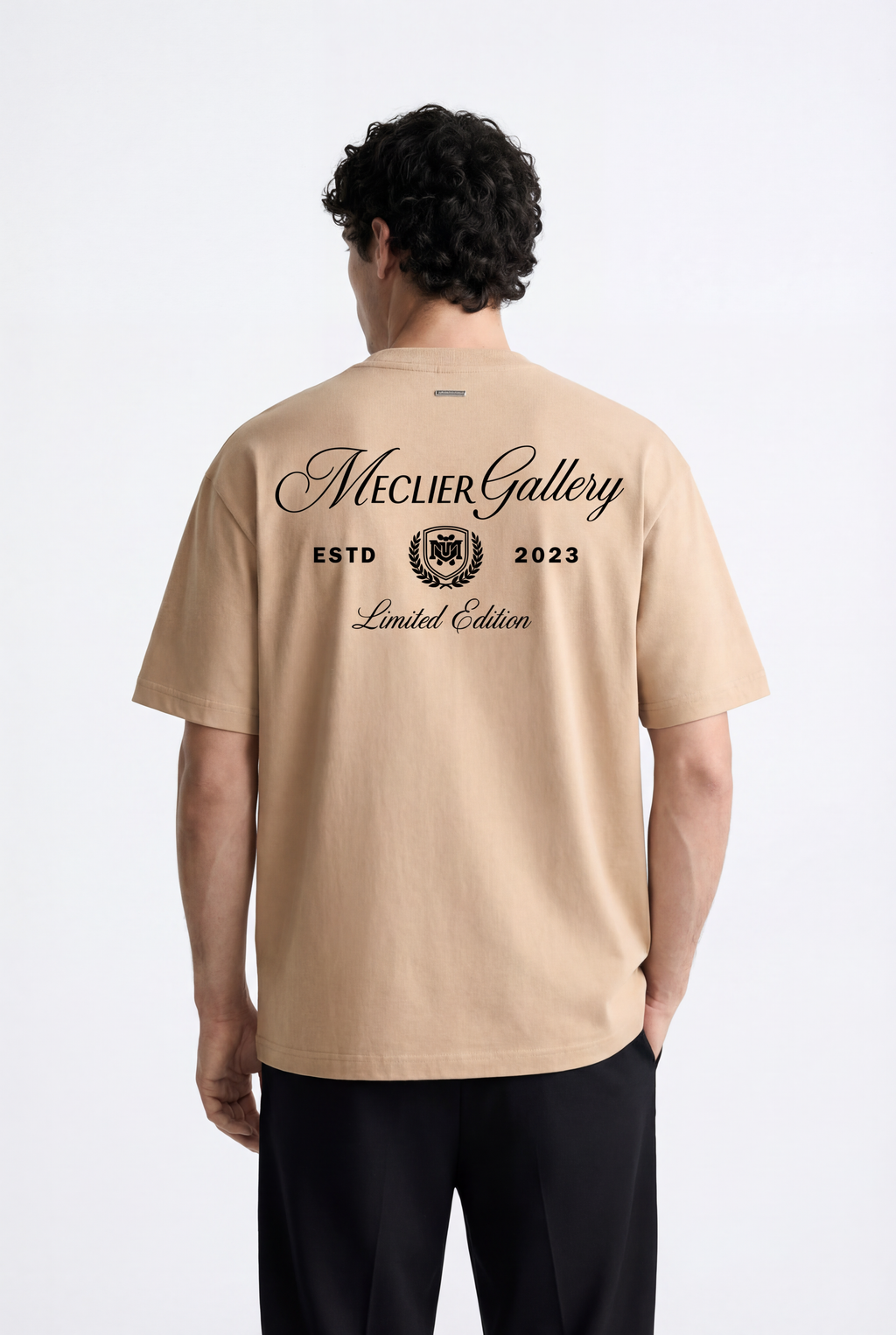 CAMISETA MECLIER OVERSIZE GALLERY DESERT/BLACK