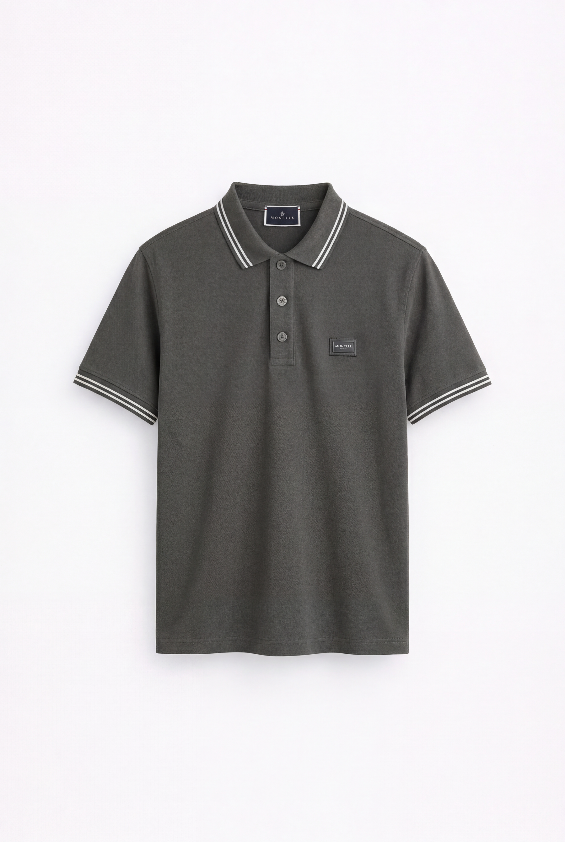 POLO GREY BASIC CON PLACA