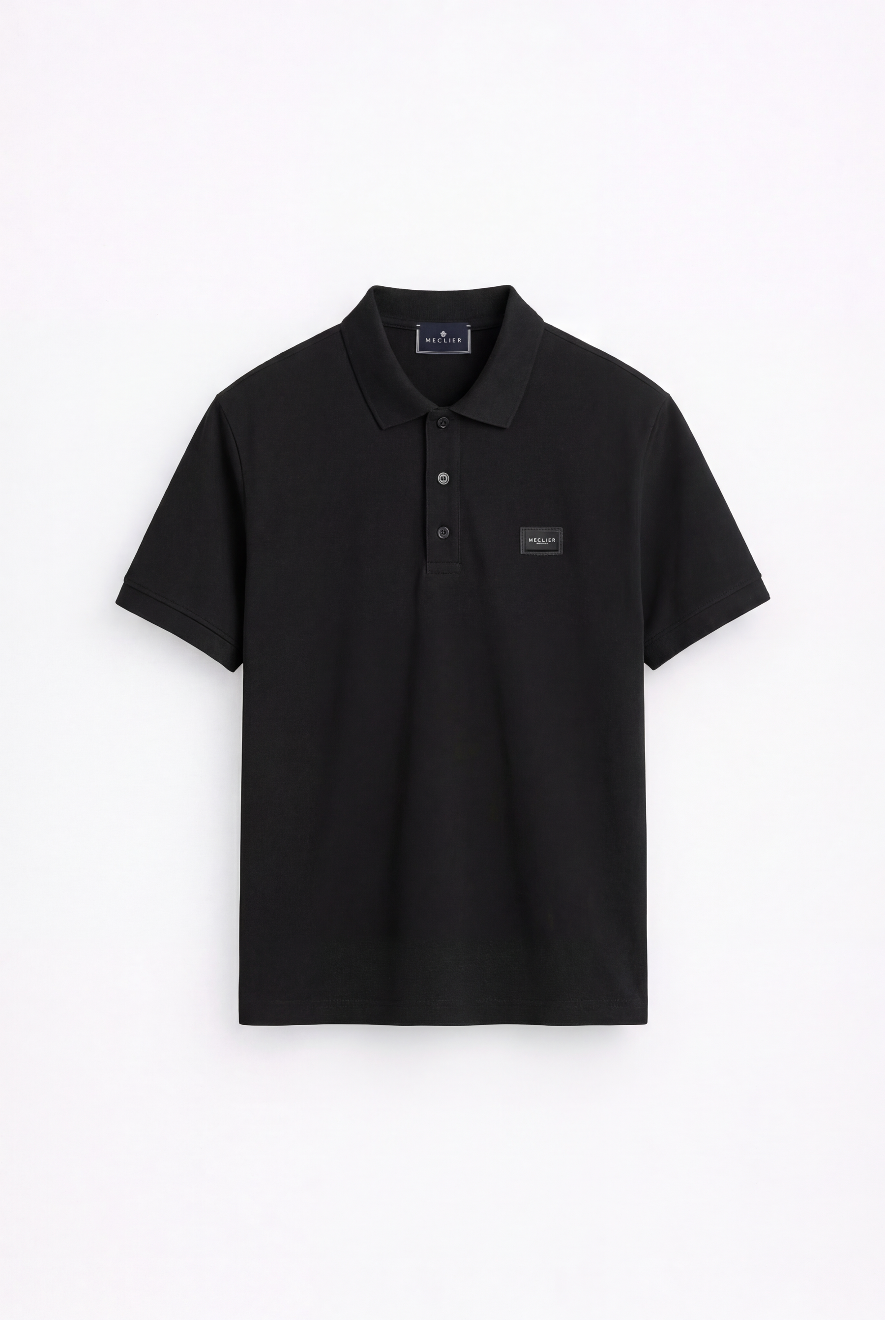 POLO BLACK CON PLACA
