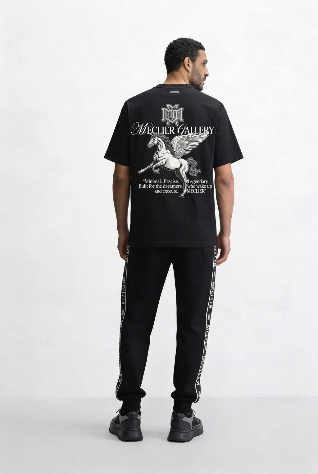 CAMISETA MECLIER GALLERY NOBLE HORSE BLACK